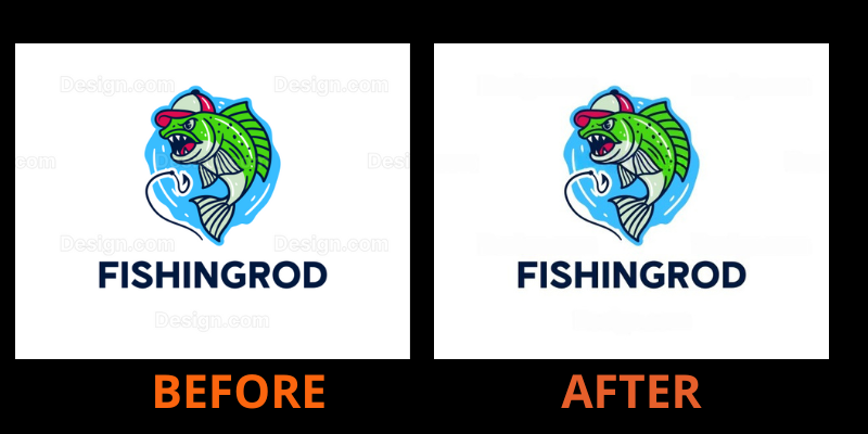 Remove watermarks in logo generated by design.com 