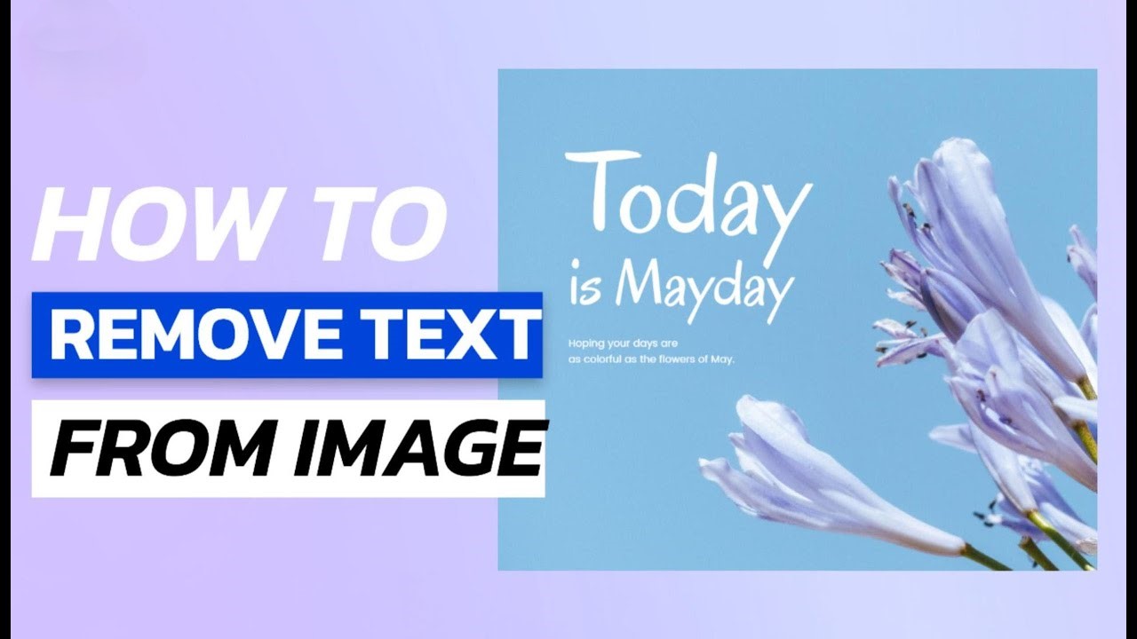 How to Remove Text from Images Without Removing the Background