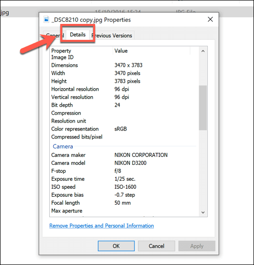 metadata-shown-behind-images