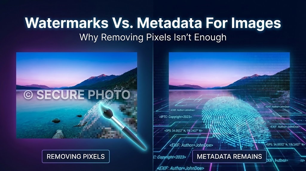 Watermarks vs. metadata for images: Why removing pixels isn’t enough
