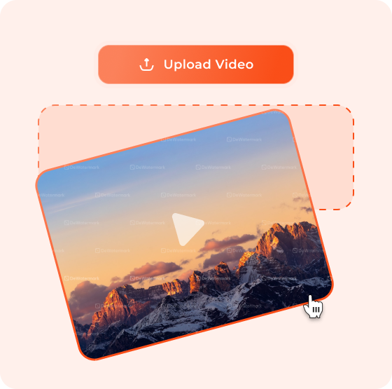 Upload video with watermarks